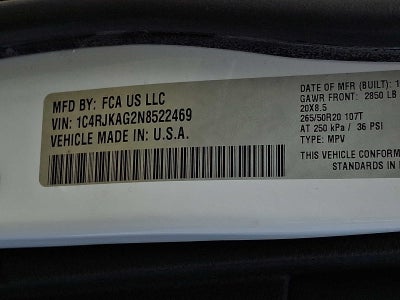 2022 Jeep Grand Cherokee L Altitude 4x4