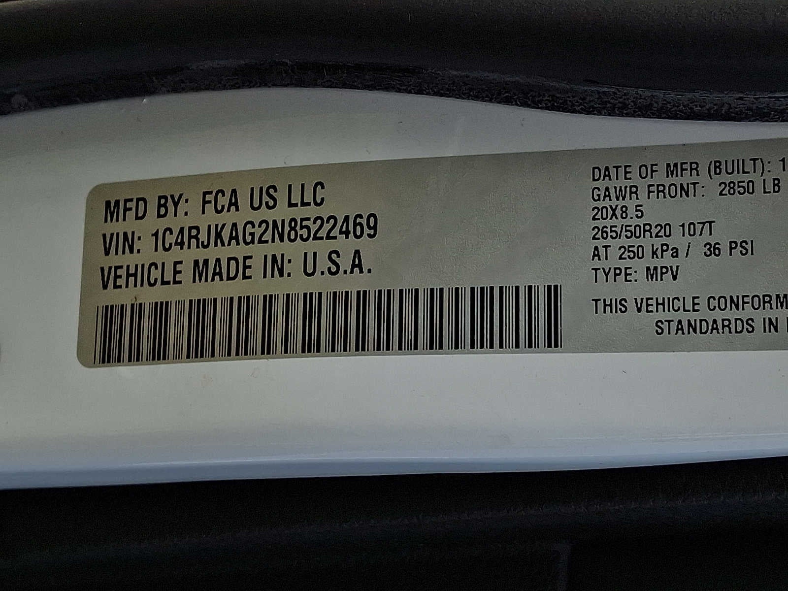 2022 Jeep Grand Cherokee L Altitude 4x4