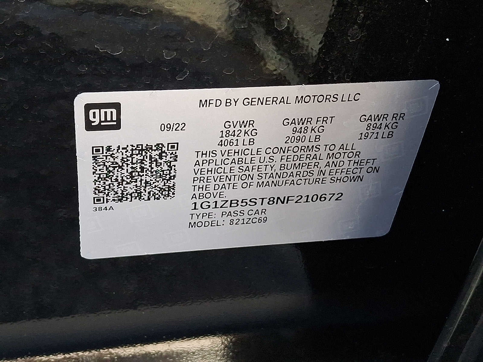 2022 Chevrolet Malibu 4dr Sdn LS w/1LS