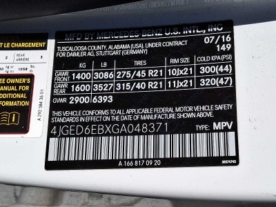 2016 Mercedes-Benz GLE 4MATIC® 4dr GLE 450 AMG® Cpe