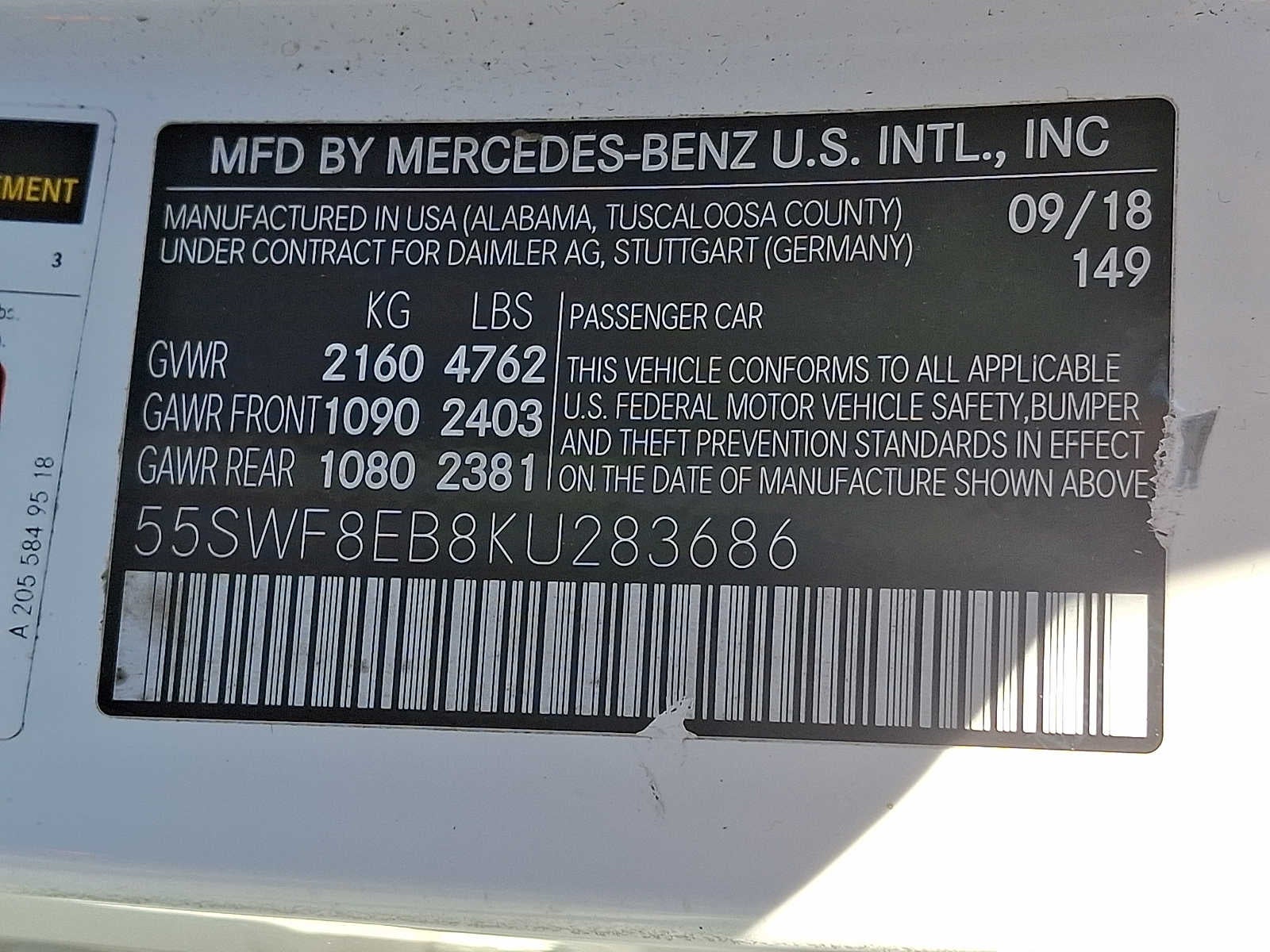 2019 Mercedes-Benz C-Class C 300 4MATIC® Sedan