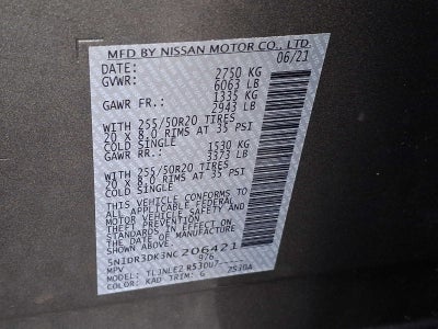 2022 Nissan Pathfinder Platinum 4WD