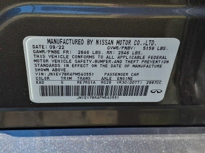 2023 INFINITI Q50 LUXE AWD