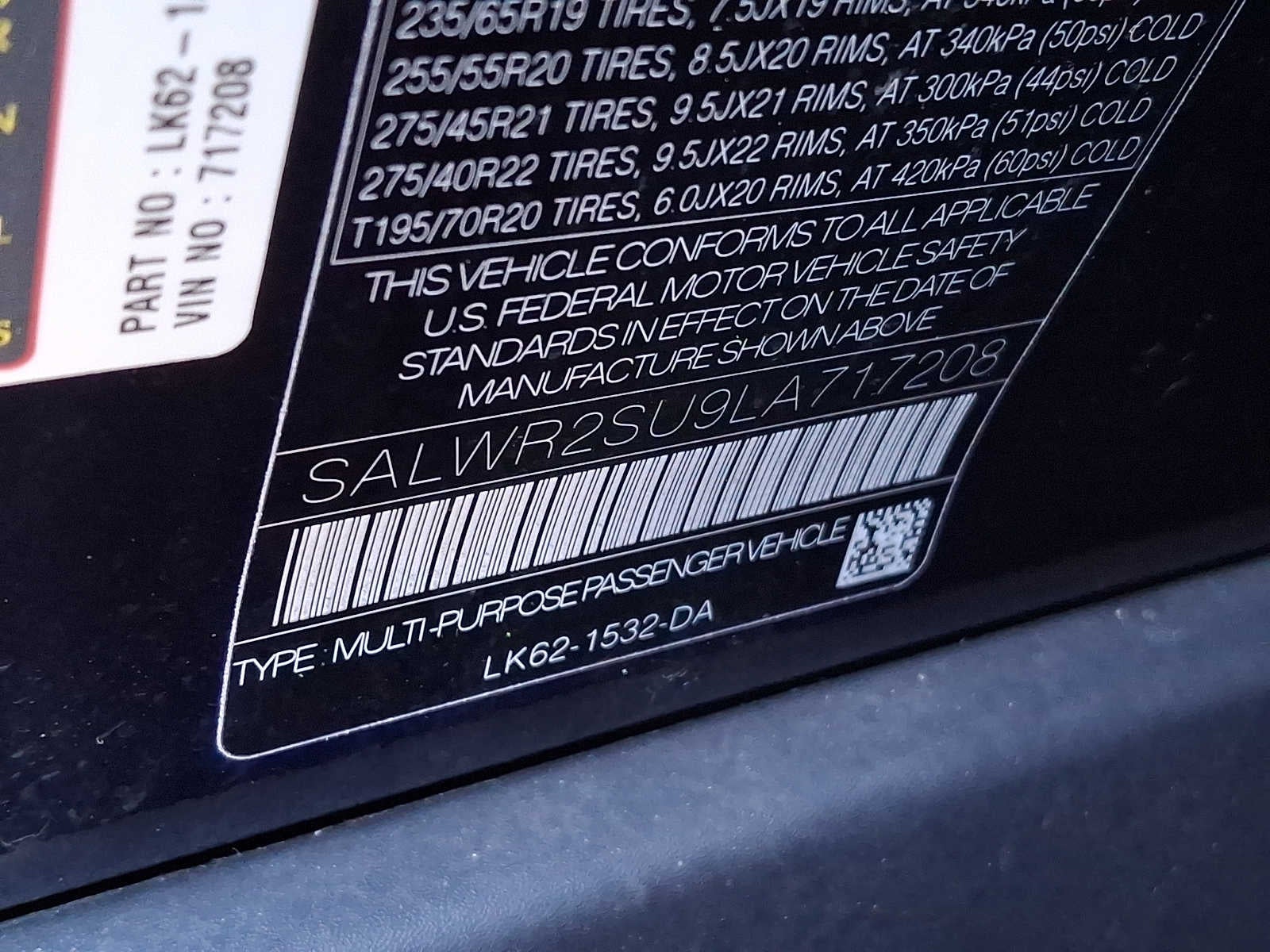 2020 Land Rover Range Rover Sport Turbo i6 MHEV HSE