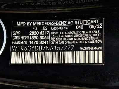 2022 Mercedes-Benz S-Class S 500 4MATIC® Sedan