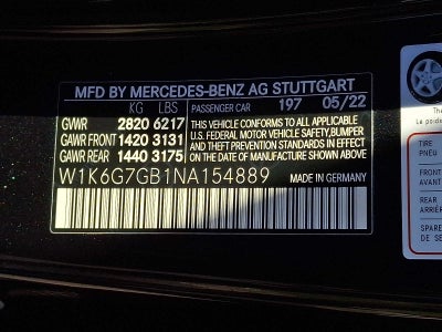 2022 Mercedes-Benz S-Class S 580 4MATIC® Sedan