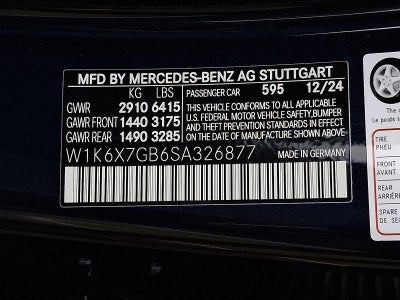 2025 Mercedes-Benz S-Class Maybach S 580 4MATIC® Sedan