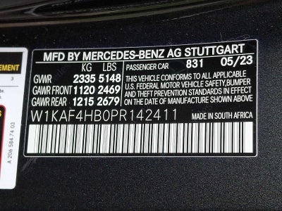 2023 Mercedes-Benz C-Class C 300 4MATIC® Sedan