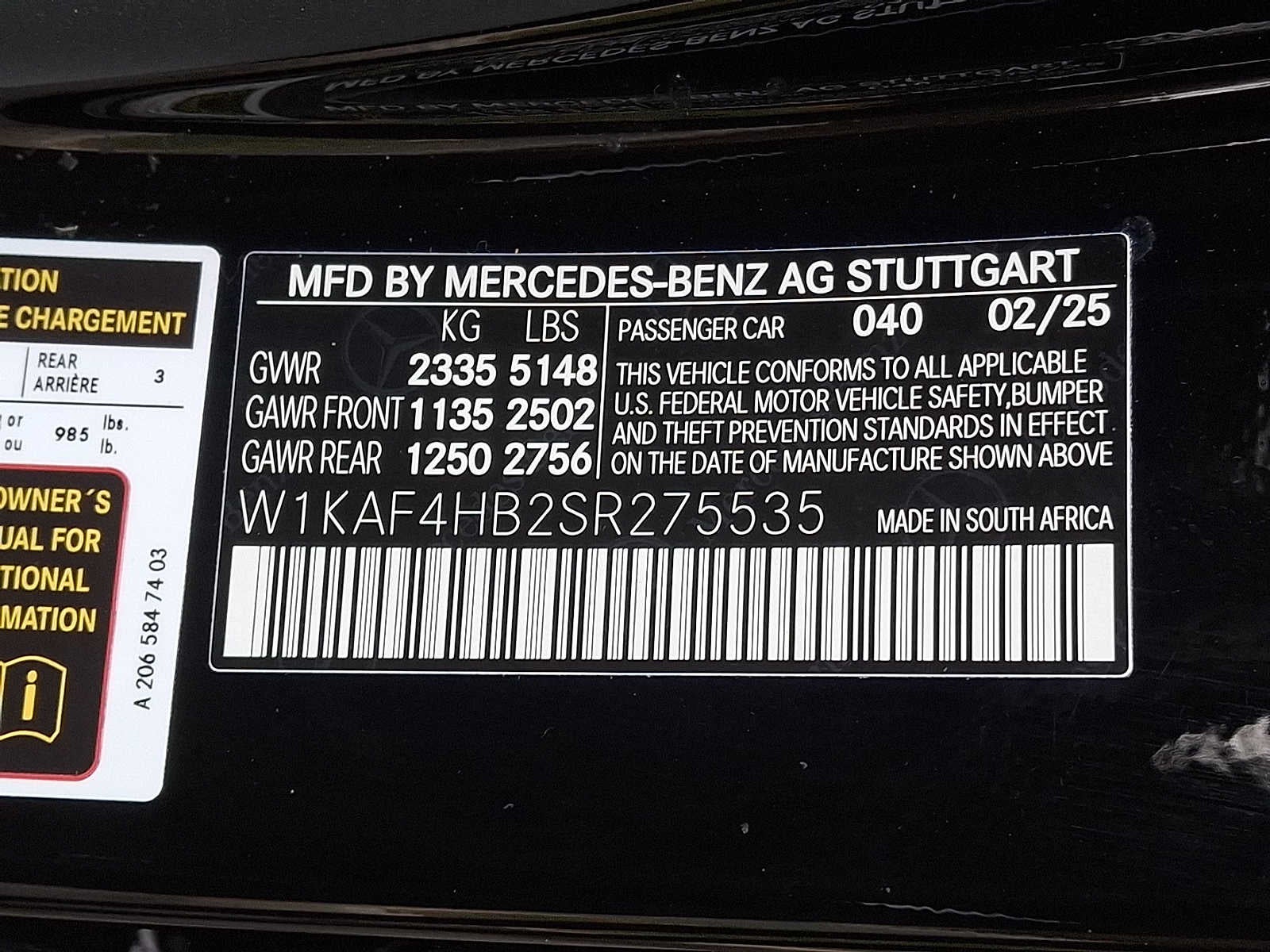 2025 Mercedes-Benz C-Class C 300 4MATIC® Sedan