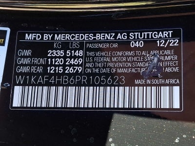 2023 Mercedes-Benz C-Class C 300 4MATIC® Sedan