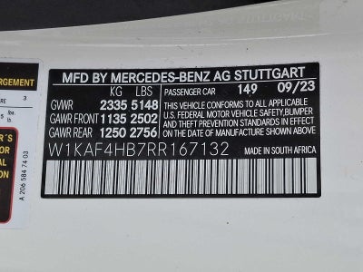 2024 Mercedes-Benz C-Class C 300 4MATIC® Sedan