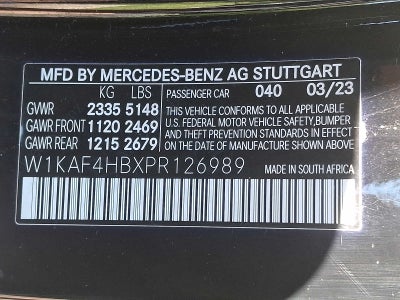 2023 Mercedes-Benz C-Class C 300 4MATIC® Sedan