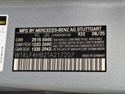 2026 Mercedes-Benz E-Class E 350 4MATIC® Sedan