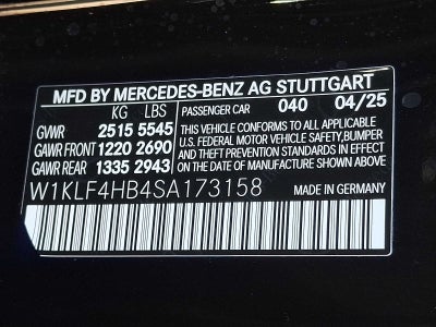 2025 Mercedes-Benz E-Class E 350 4MATIC® Sedan