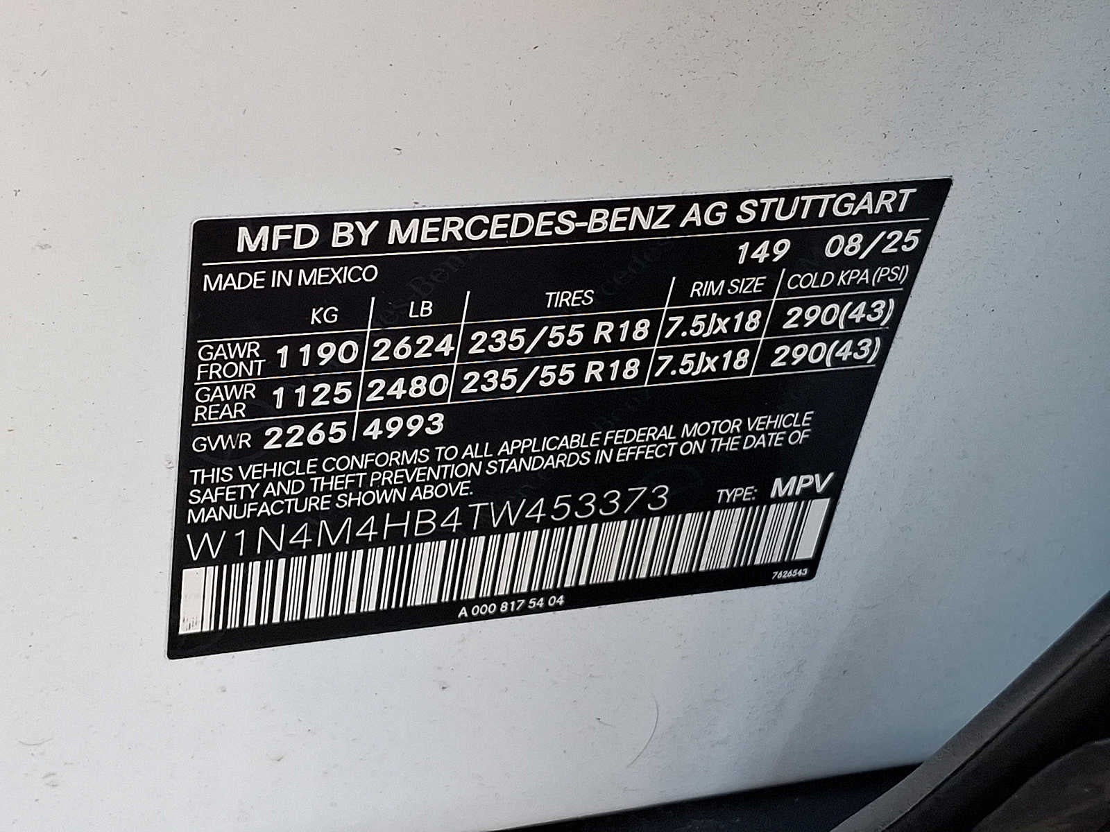 2026 Mercedes-Benz GLB GLB 250 4MATIC® SUV