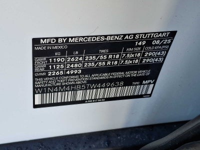 2026 Mercedes-Benz GLB GLB 250 4MATIC® SUV