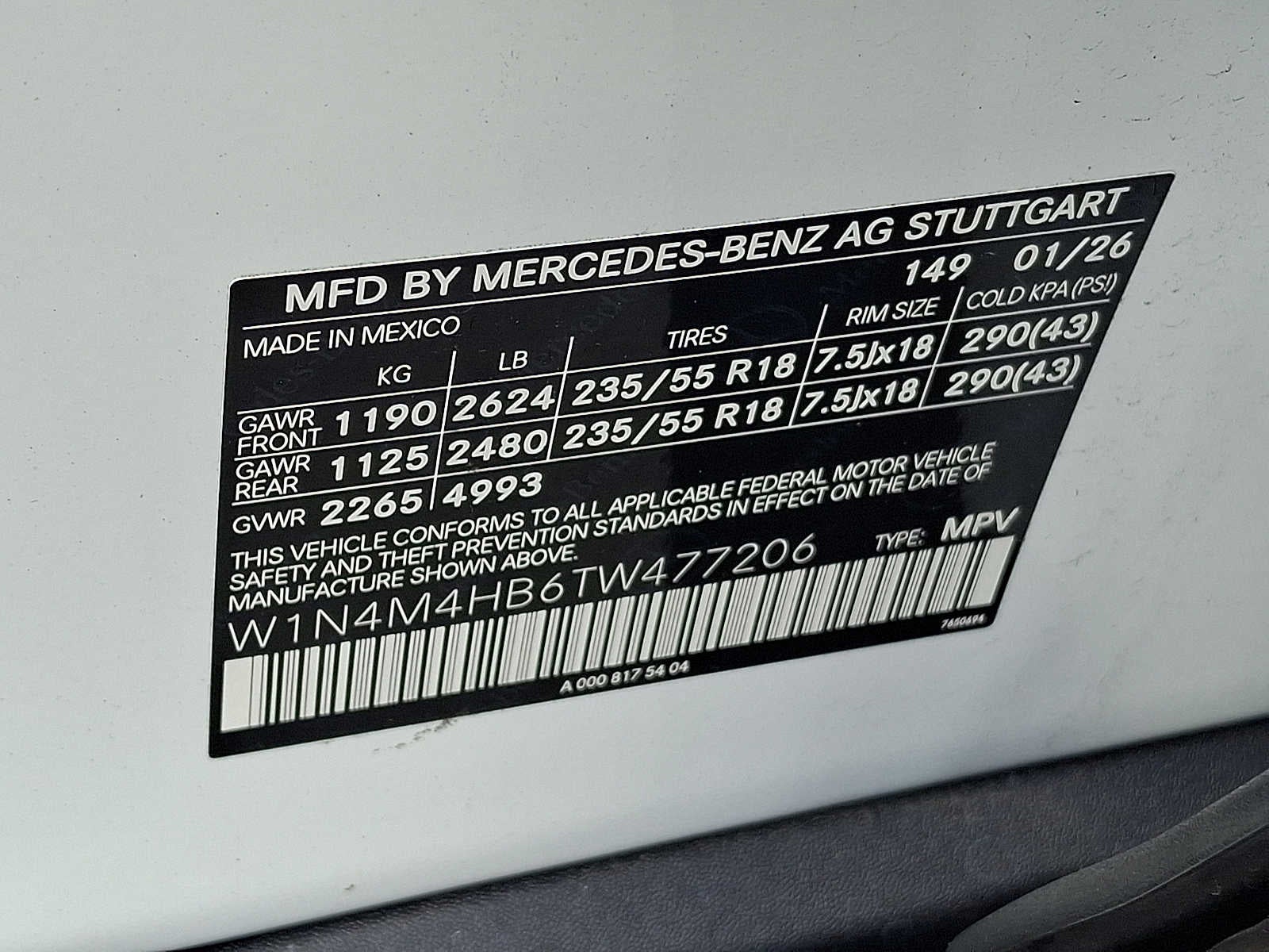 2026 Mercedes-Benz GLB GLB 250 4MATIC® SUV