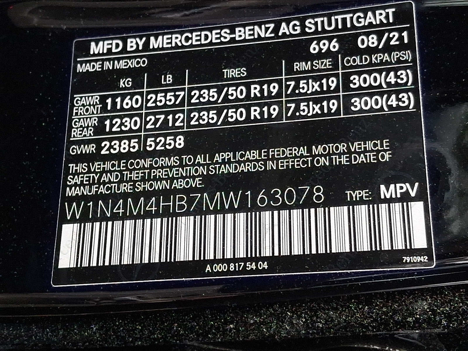 2021 Mercedes-Benz GLB GLB 250 4MATIC® SUV