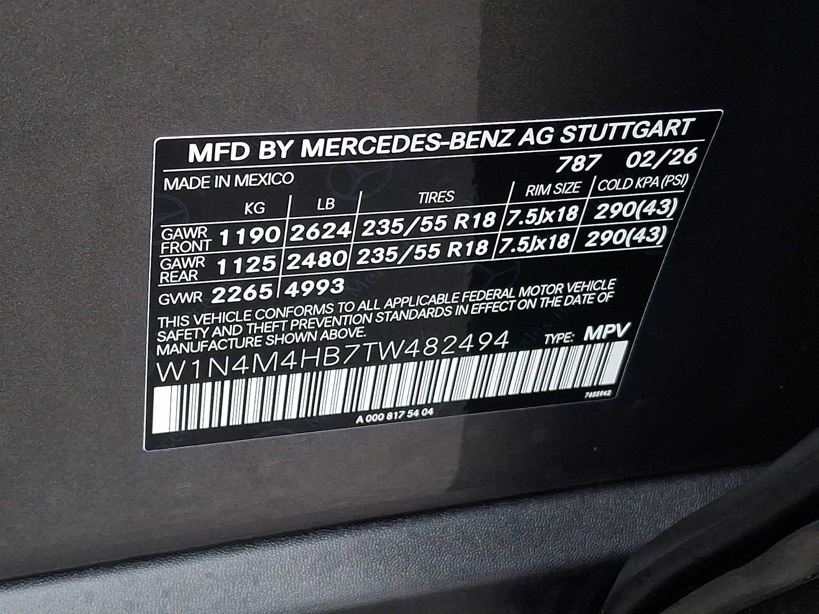 2026 Mercedes-Benz GLB GLB 250 4MATIC® SUV