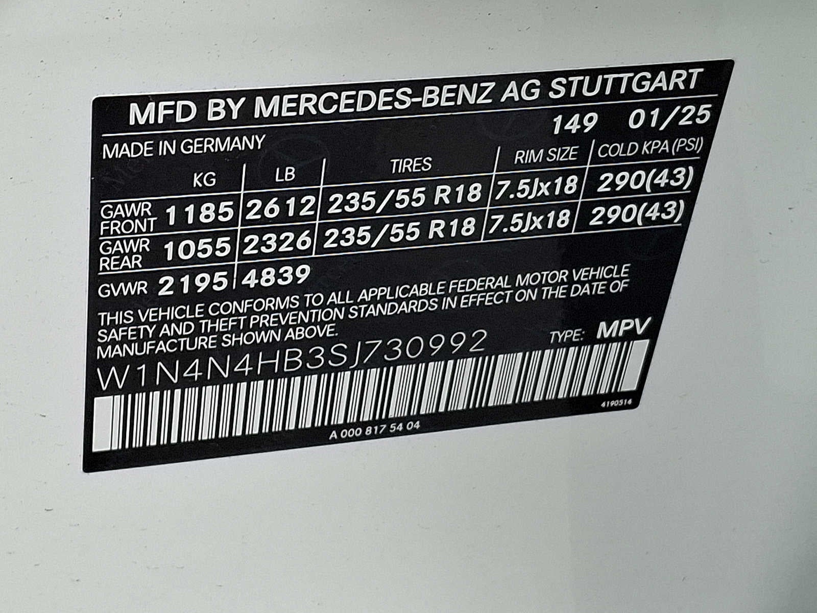 2025 Mercedes-Benz GLA GLA 250 4MATIC® SUV