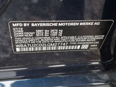 2020 BMW 7 Series 750i xDrive Sedan