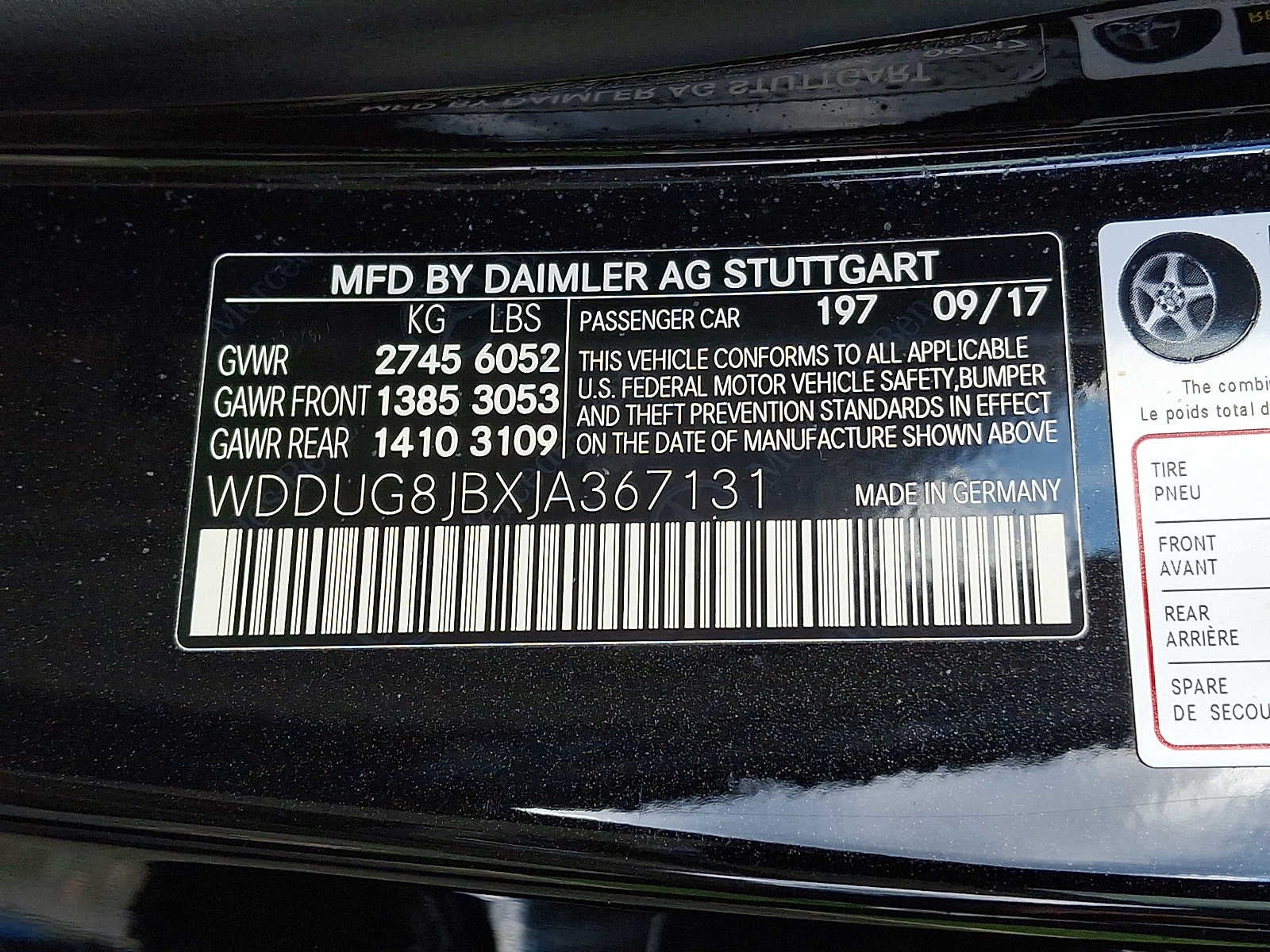 2018 Mercedes-Benz S-Class AMG® S 63 4MATIC® Sedan