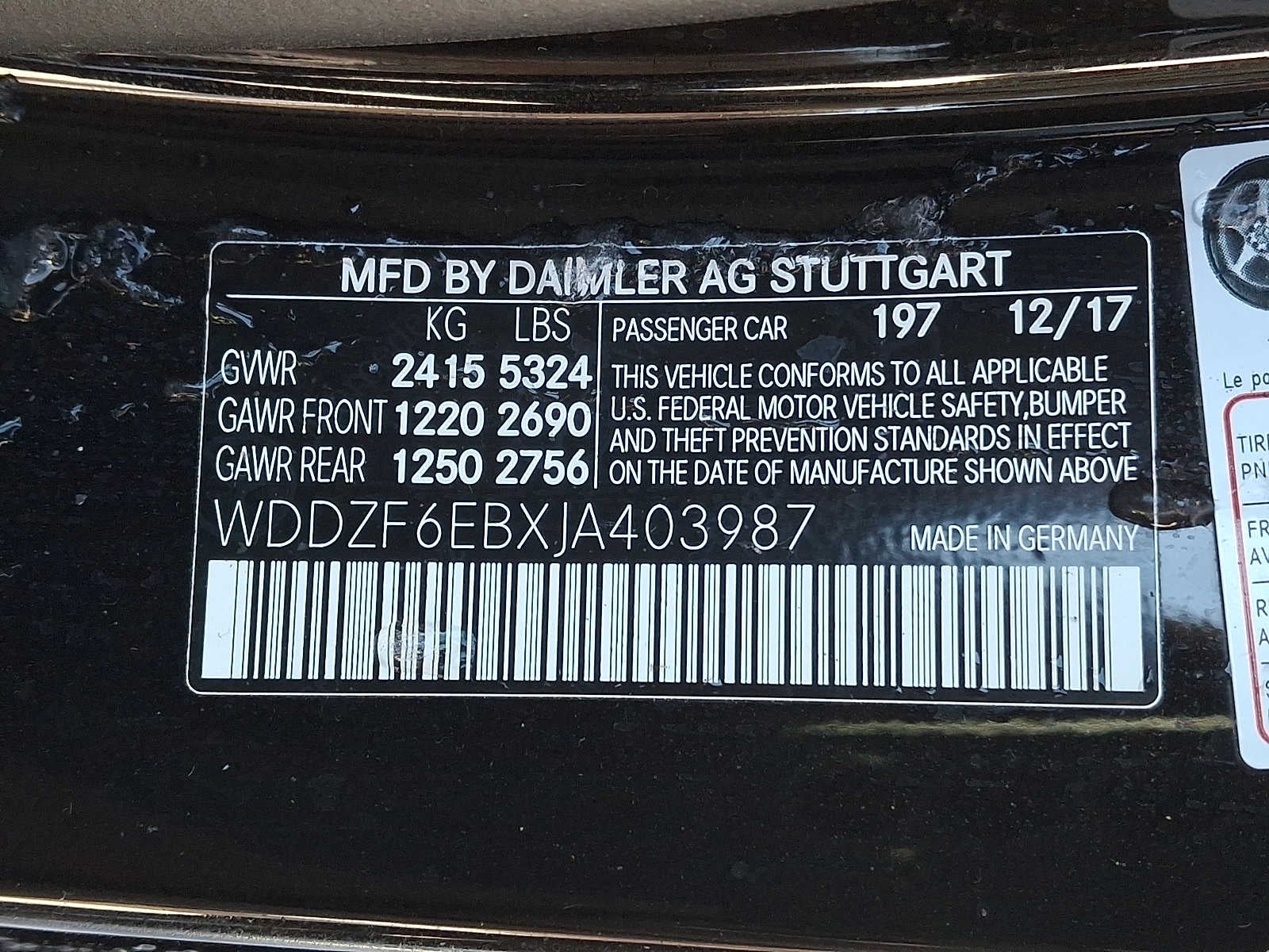 2018 Mercedes-Benz E-Class AMG® E 43 4MATIC® Sedan